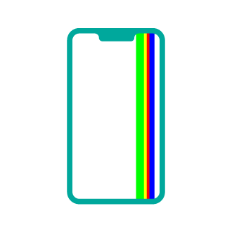 Illustration of iPhone display malfunction
