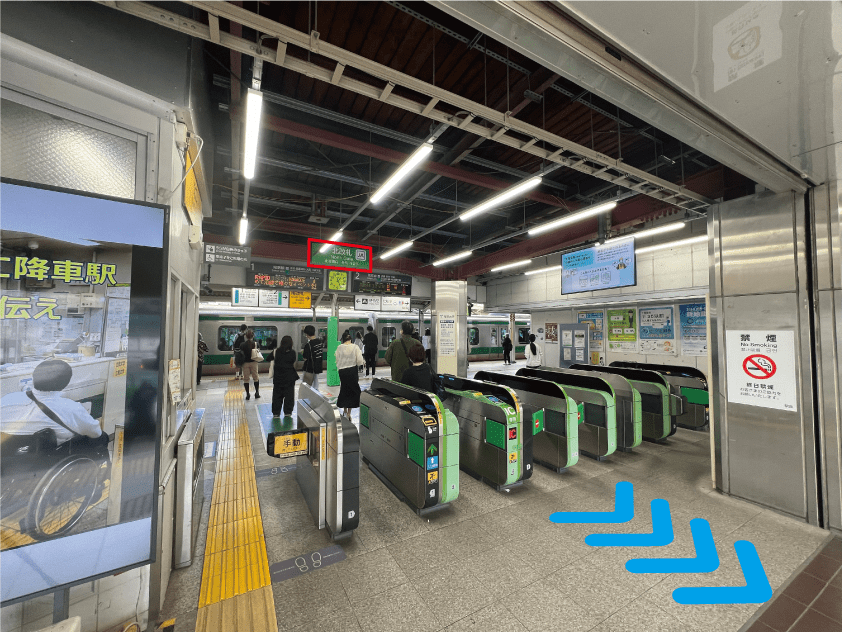 Directions from Jujo Station 1